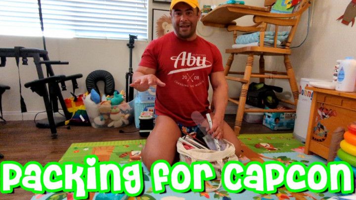 ABDL Donny packing for Capcon 2023 fun