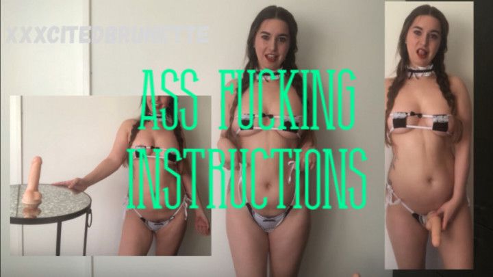 Ass Fucking Instructions