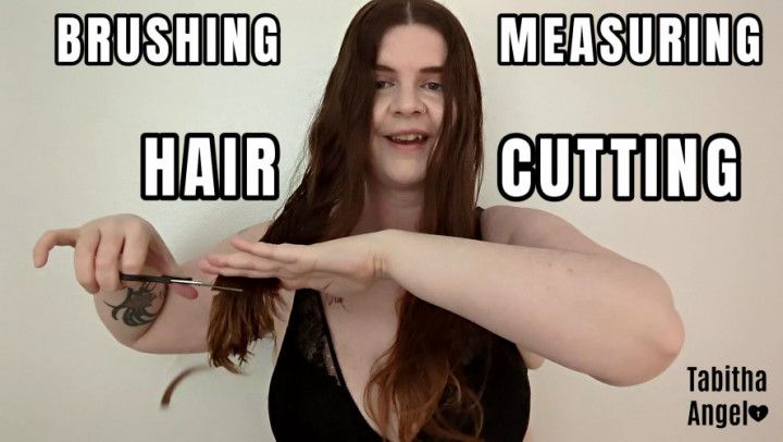 Brushing Measuring Hair Cutting