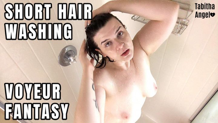 Short Hair Washing Voyeur Fantasy