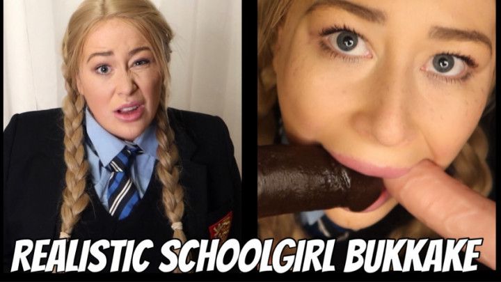 Schoolgirl BUKKAKE by the SCHOOL BULLIES