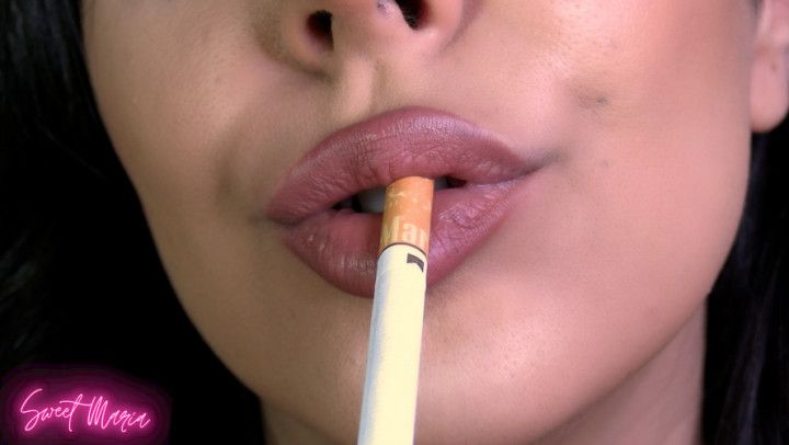 Smoking and tongue fetish