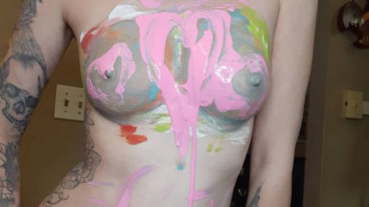 painting with my tits