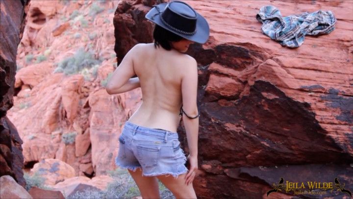 Outdoor Cowgirl Striptease