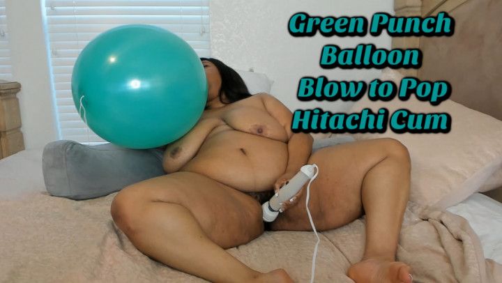 Green Punch Balloon B2P Hitachi Cum