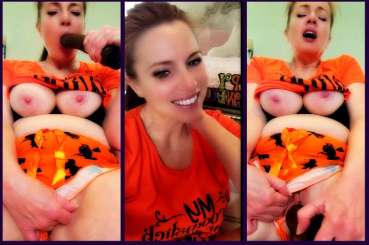 Halloween Pajama Masturbation