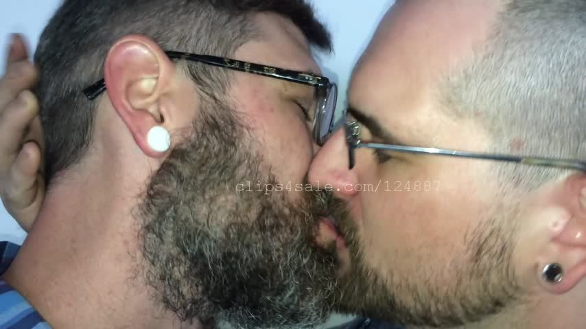 Adam and Richard Kissing w Glasses 5
