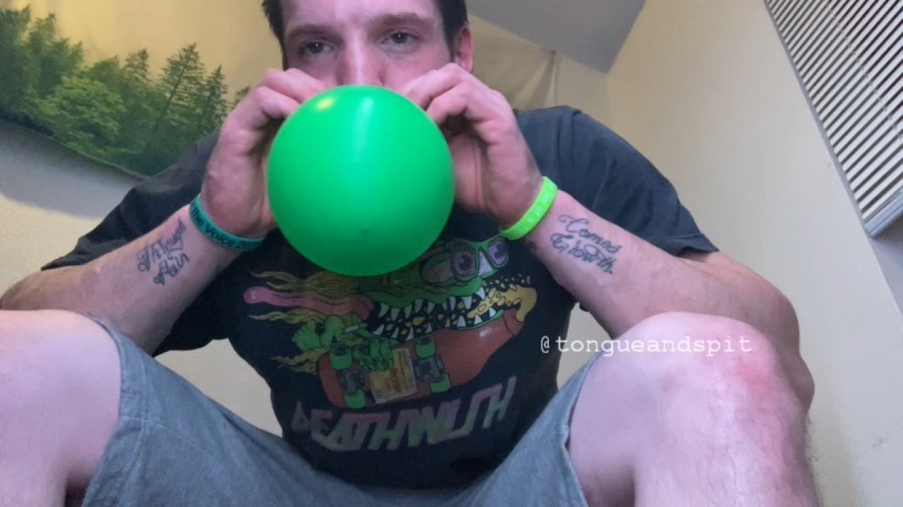 William Blowing Balloons Video 1