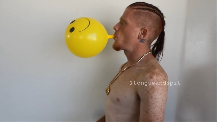 Ginger Snap Blowing Balloons Video 1