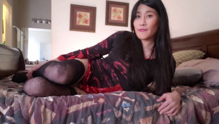 Asian trans girl sensual blowjob