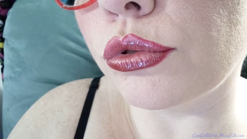 Burgundy Lipstick Fetish