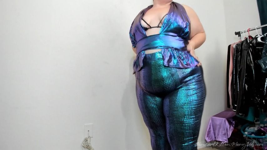 Teal Metallic Snakeskin Fetish Clothing