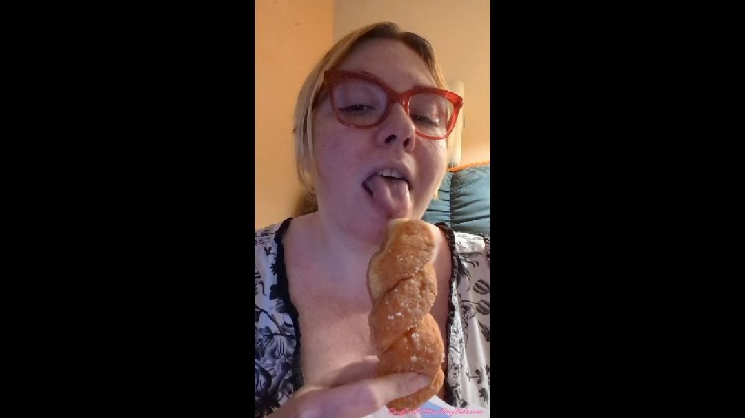 Eating a Donut Twist