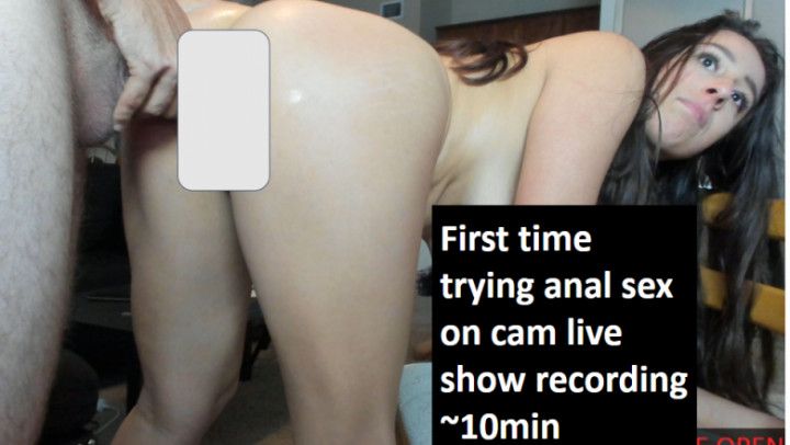 Anal sex - cam show recording