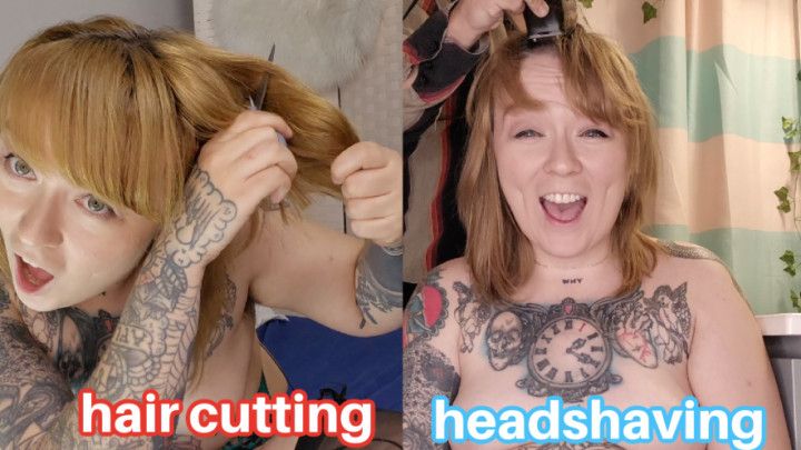 CRAZY HAIRY GF HEAD SHAVE REVENGE