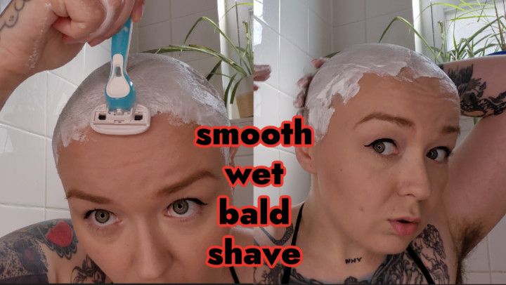 WET SHAVE ON BALD HEAD