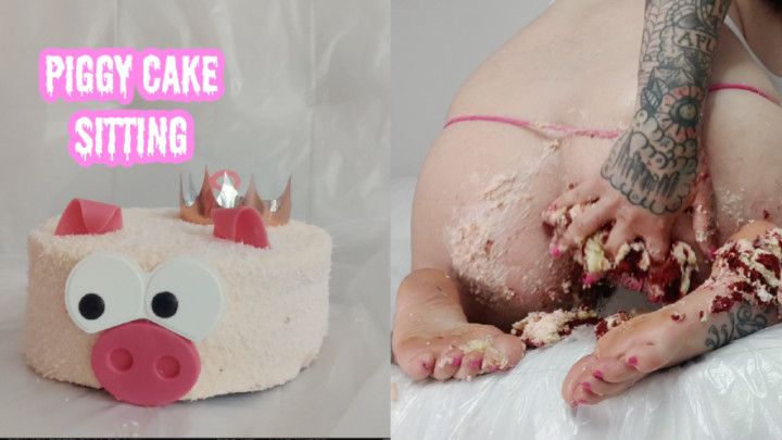 PIGGY CAKE SIT ASS WORSHIP