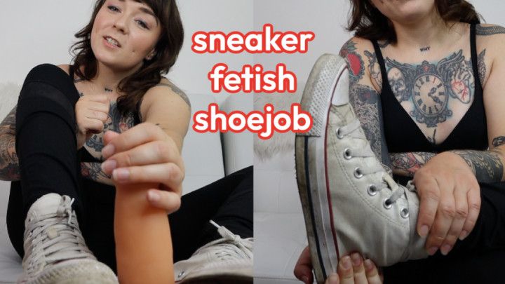 FILTHY CONVERSE SNEAKERJOB AND TEASE