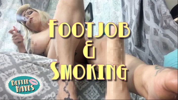Footjob &amp; Smoking