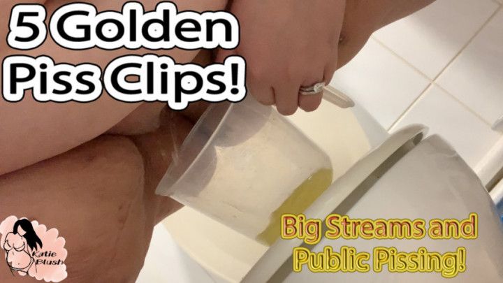 5 GOLDEN PISS CLIPS | BBW PISS MARKING