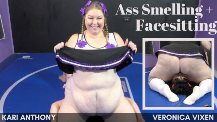 BBW Cheerleader Ass Smelling Facesitting