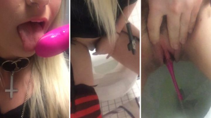 Desperate To Pee With A Vibrator In My Pussy