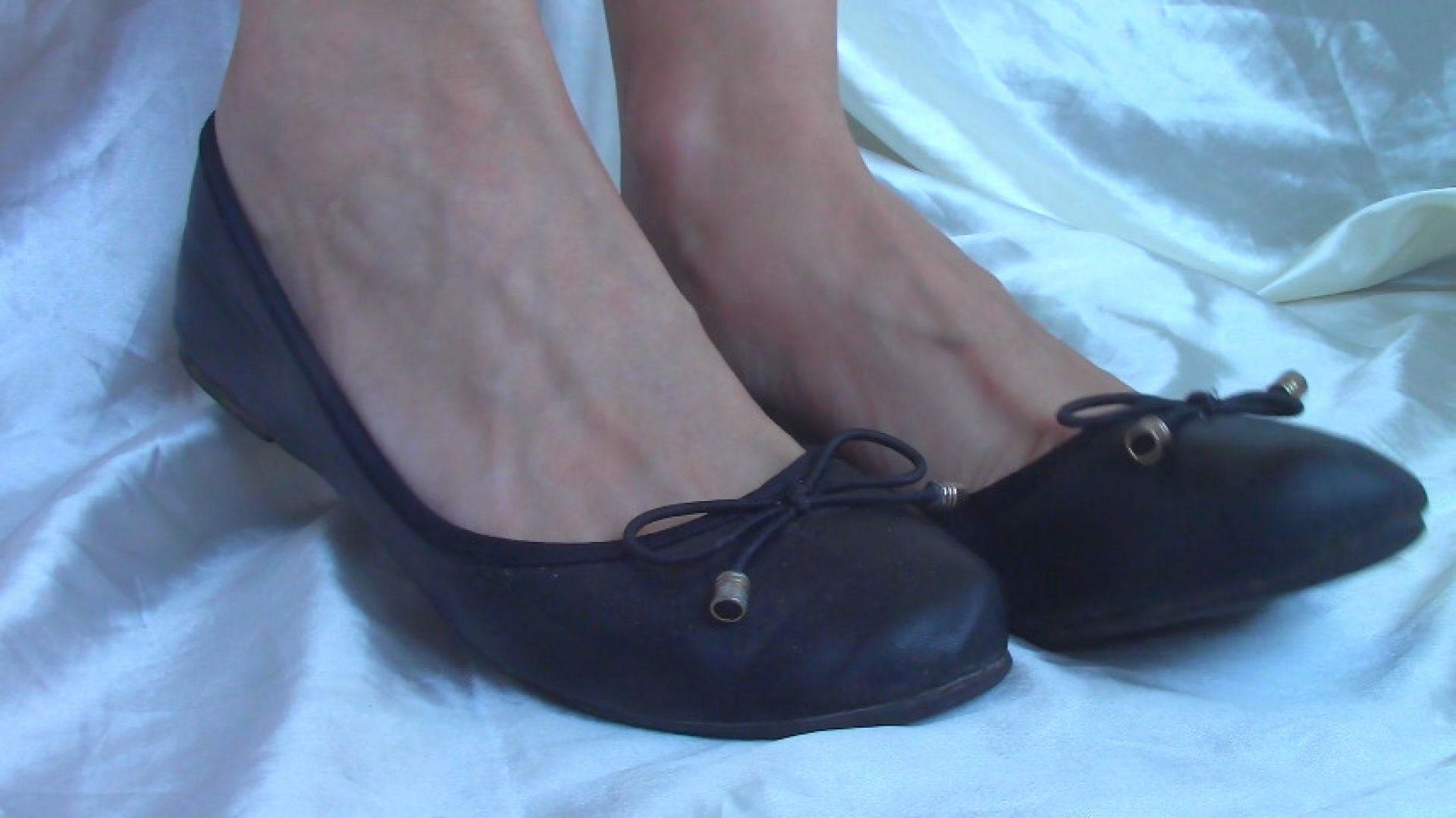 Used Black Ballet Flats Flex