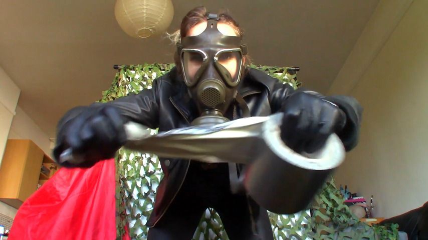 Leather GASMASK Tape Executrix JOI