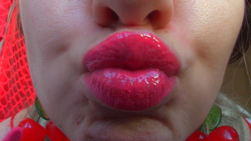 Lip Glossy Glitter Lip Smelling