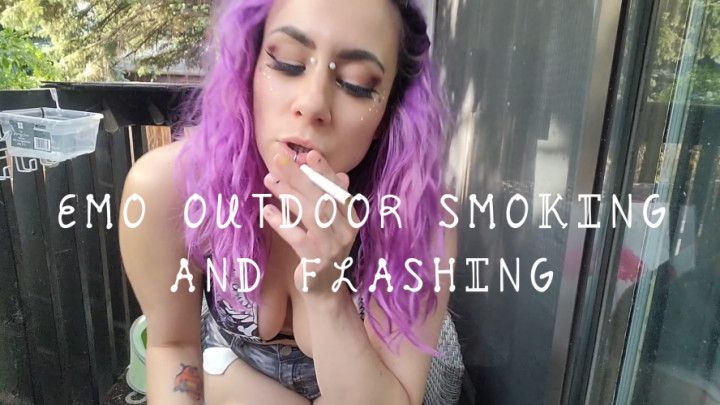 EMO OUTDOOR SMOKING AND FLASHING