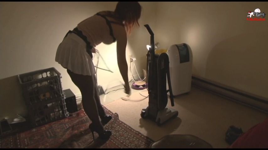 Vacuuming House, Legs, Feet and Pussy