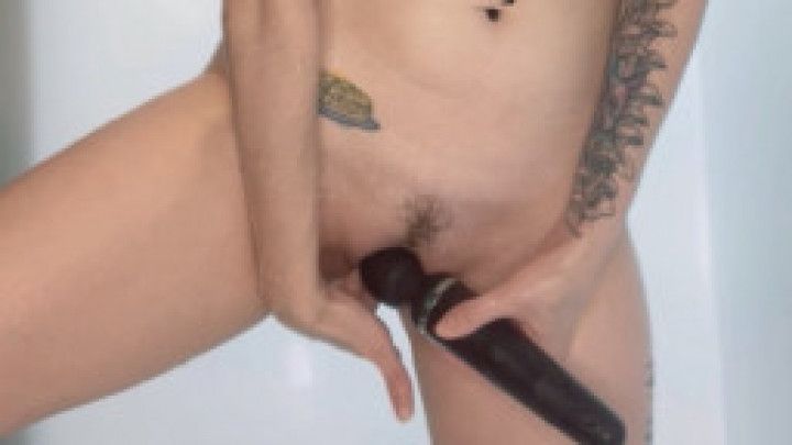 JOI shower with fingering and intense vibe cum