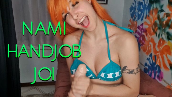 Nami One Piece Cosplay Handjob JOI