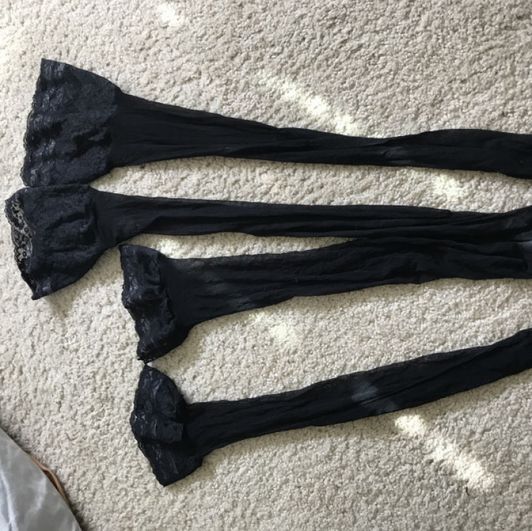 2 pairs of dirty stockings