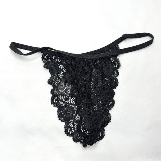 Black Lace Bikini Panties