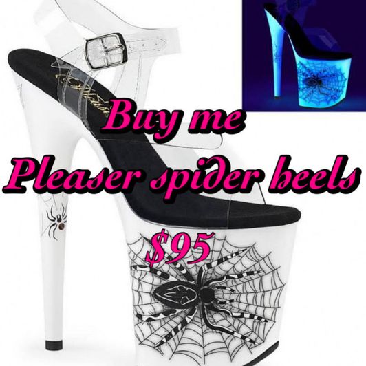 Pleaser glow spider heels