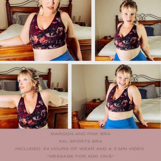 Mommies sweaty sports bra from Yoga