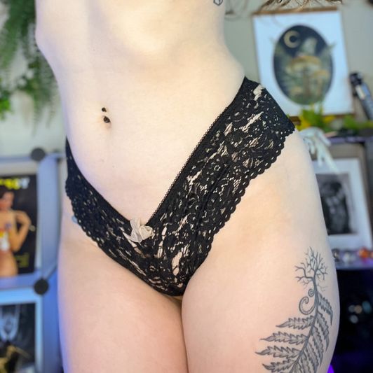 my favourite black lace thong