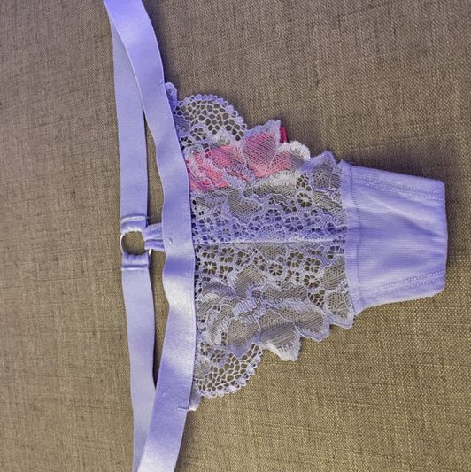 Lavender Lace Thong