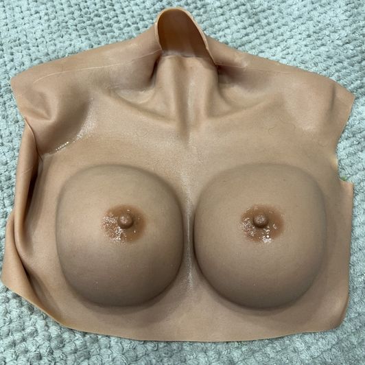 Realistic silicone fake breasts