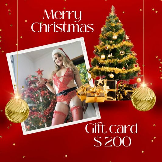 Christmas Gift card 200