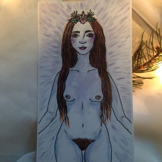 Winter Goddess Art Print