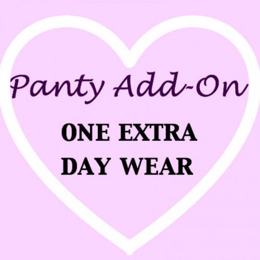 1 extra day wear panty add on