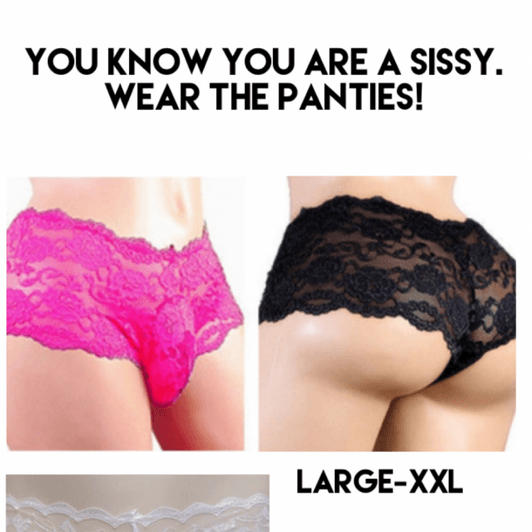 Sissy Man Lace Panties
