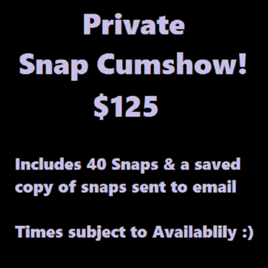 Private Snap Cumshow