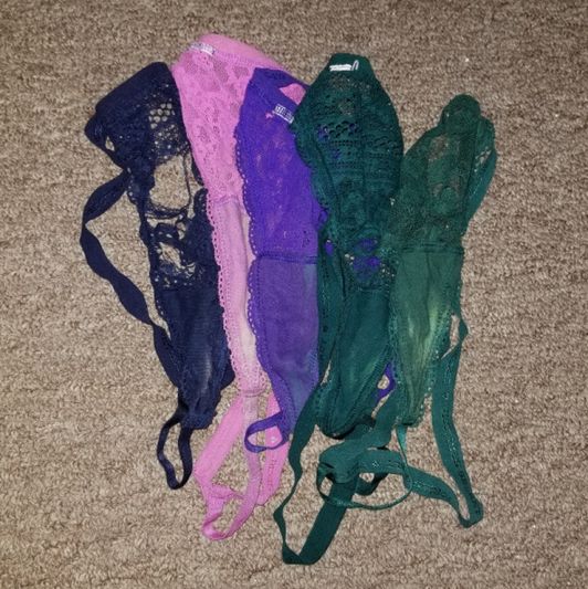 Set of 5 Worn Panties