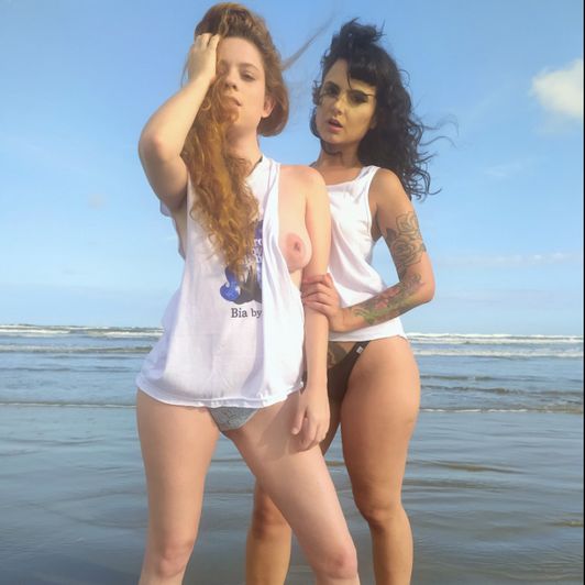Me and Mia Cherry at the Beach