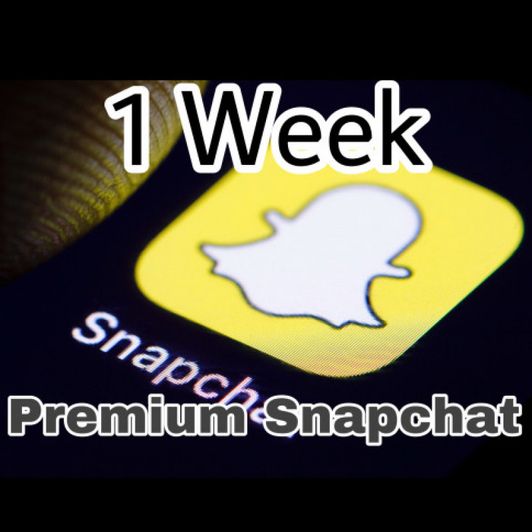 Premium Snapchat 1 Week Trial