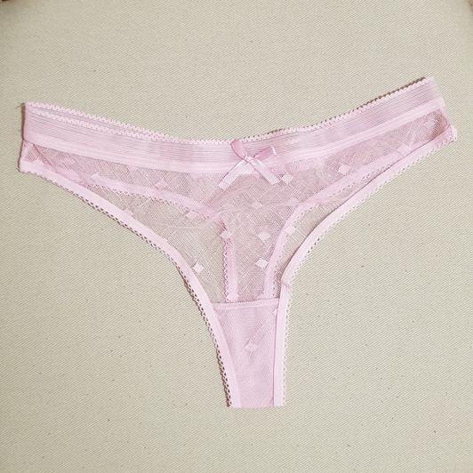 Light Pink Sheer Panties with Bow