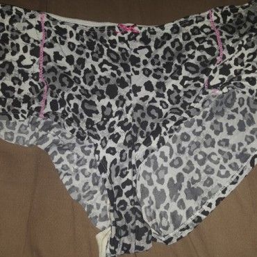 Leopard Pink with pink lining boyshorts